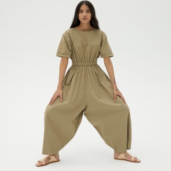 Cordera Pants - Monica Cordera maxi jumpsuit in green